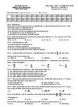 Đề kiểm tra 1 tiết môn Vật lý Lớp 11 - Mã đề 683 - Năm học 2019-2020 - Trường THPT Đông Anh